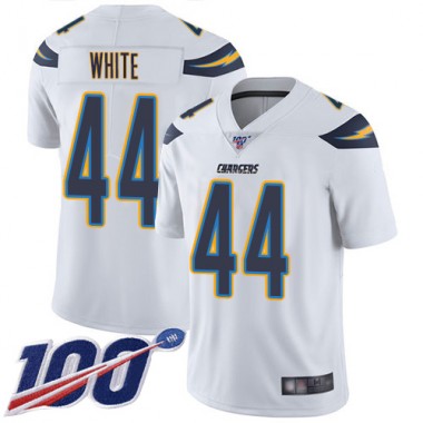 Los Angeles Chargers NFL Football Kyzir White White Jersey Men Limited  #44 Road 100th Season Vapor Untouchable->los angeles chargers->NFL Jersey